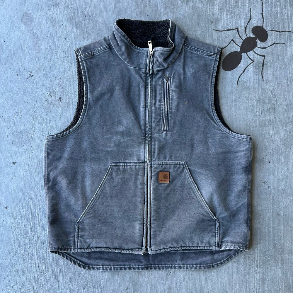 Carhartt V33 GVL faded gray work wear vest